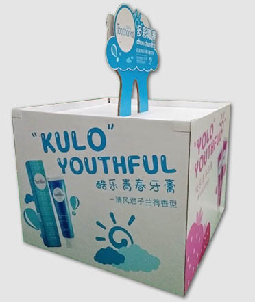 广州创意纸质堆头定制，纸货架提升品牌价值