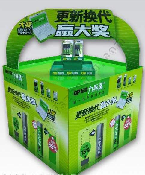 定制纸货架，促销台堆头绿色可持续发展