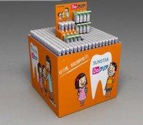 卡蓝纸地堆头定制，纸促销台更适合轻型商品