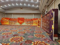 总结2022年工作，广州卡蓝会议布置背景舞台搭建